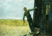Christian Krohg et nodskud oil painting